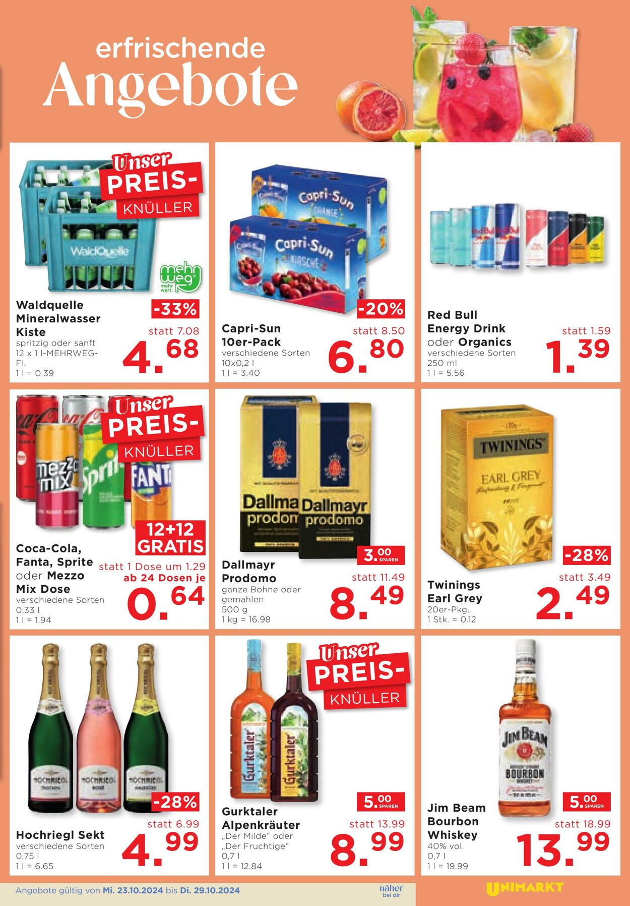 Prospekt Unimarkt 23.10.2024 - 29.10.2024