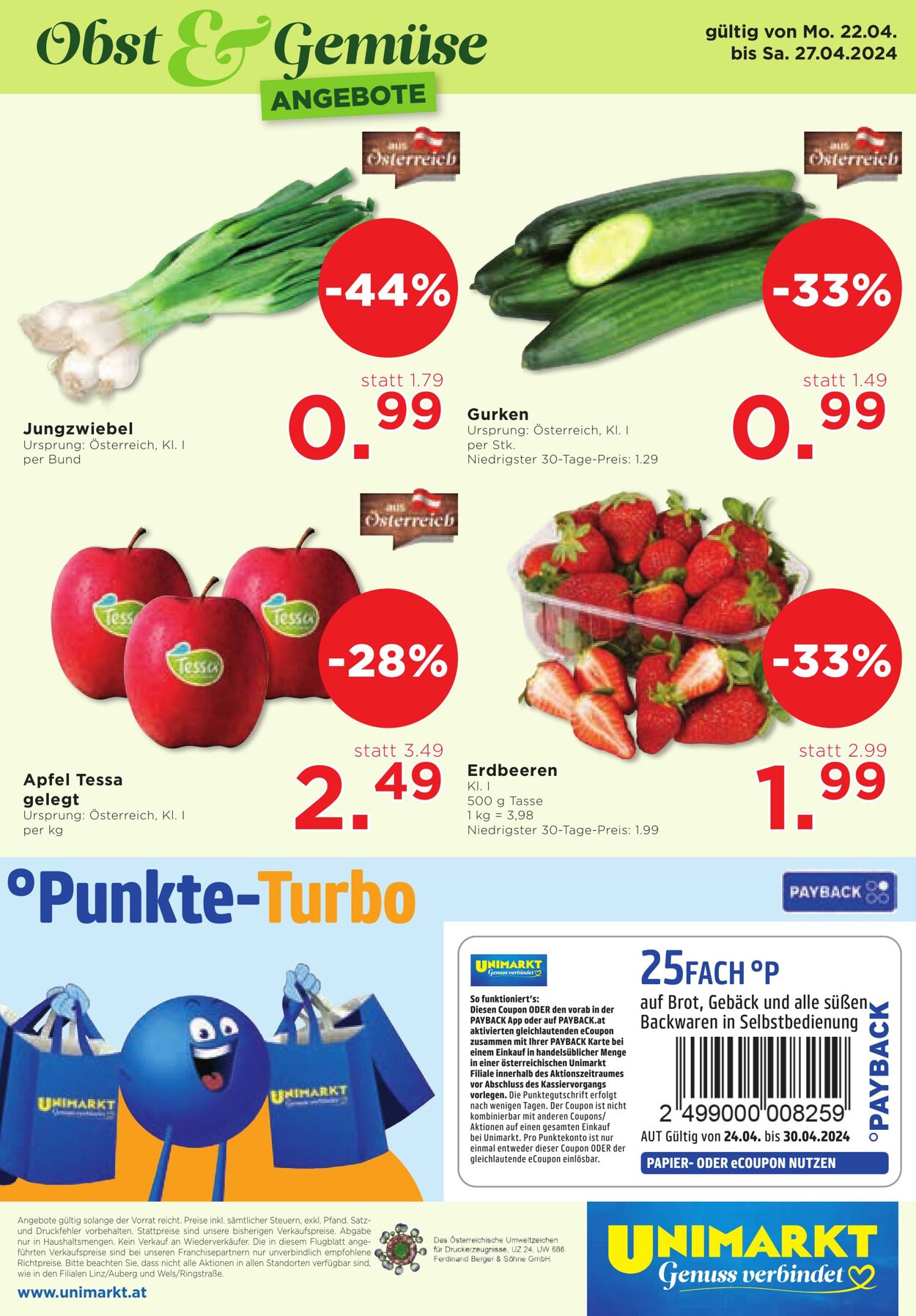 Prospekt Unimarkt 24.04.2024 - 30.04.2024