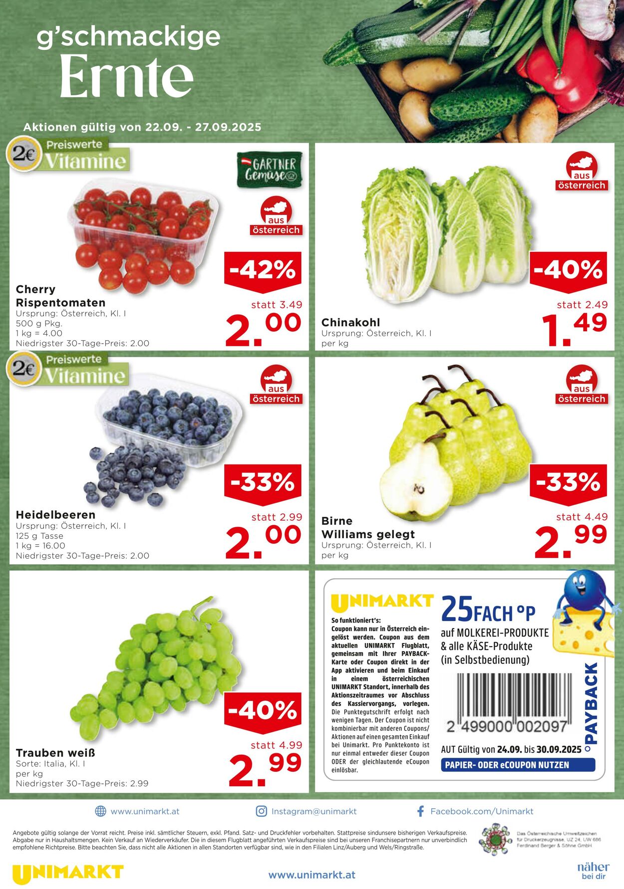 Prospekt Unimarkt 24.09.2025 - 30.09.2025