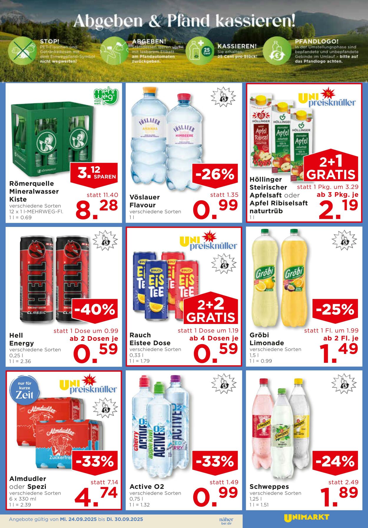 Prospekt Unimarkt 24.09.2025 - 30.09.2025