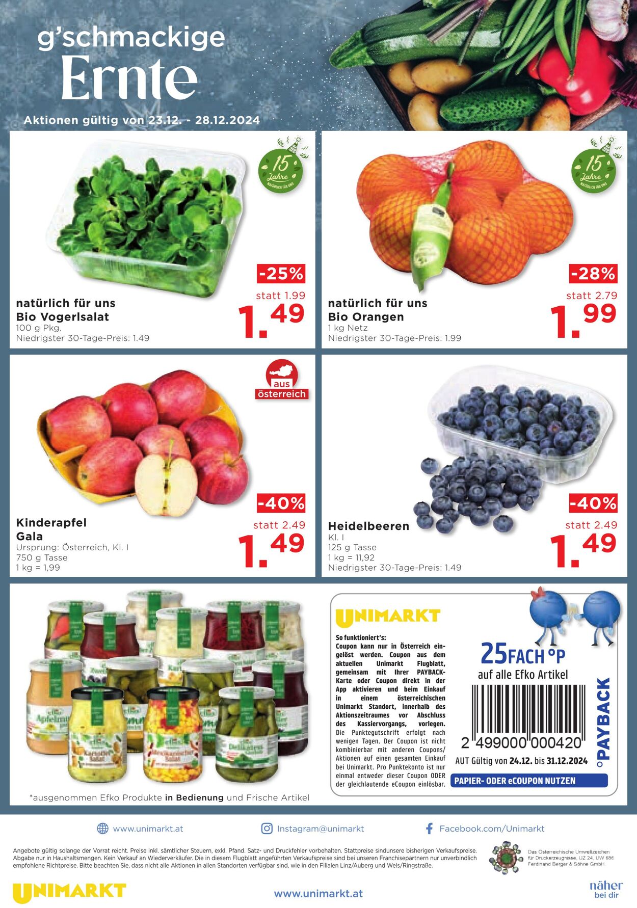 Prospekt Unimarkt 24.12.2024 - 31.12.2024