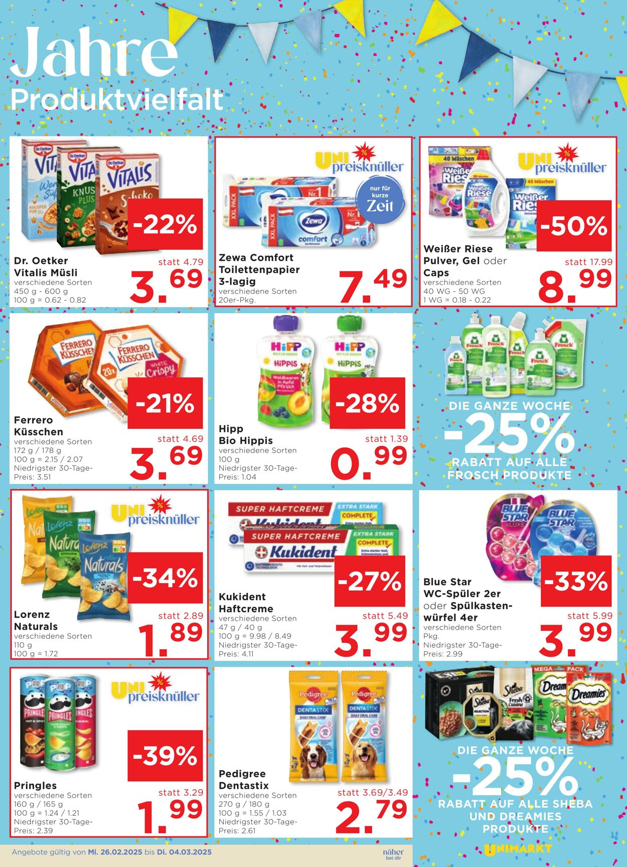 Prospekt Unimarkt 26.02.2025 - 04.03.2025