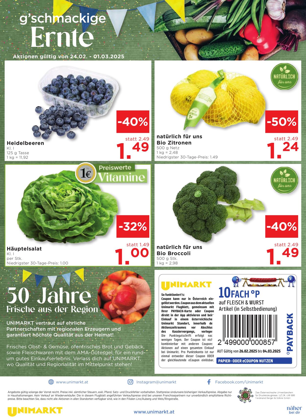 Prospekt Unimarkt 26.02.2025 - 04.03.2025