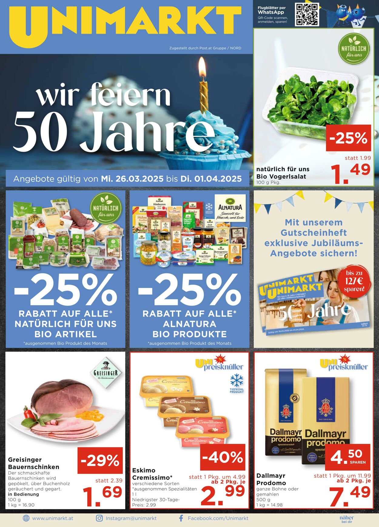 Prospekt Unimarkt 26.03.2025 - 01.04.2025