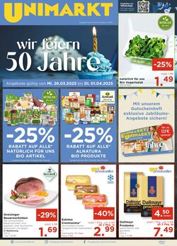 Prospekt Unimarkt 26.03.2025 - 01.04.2025