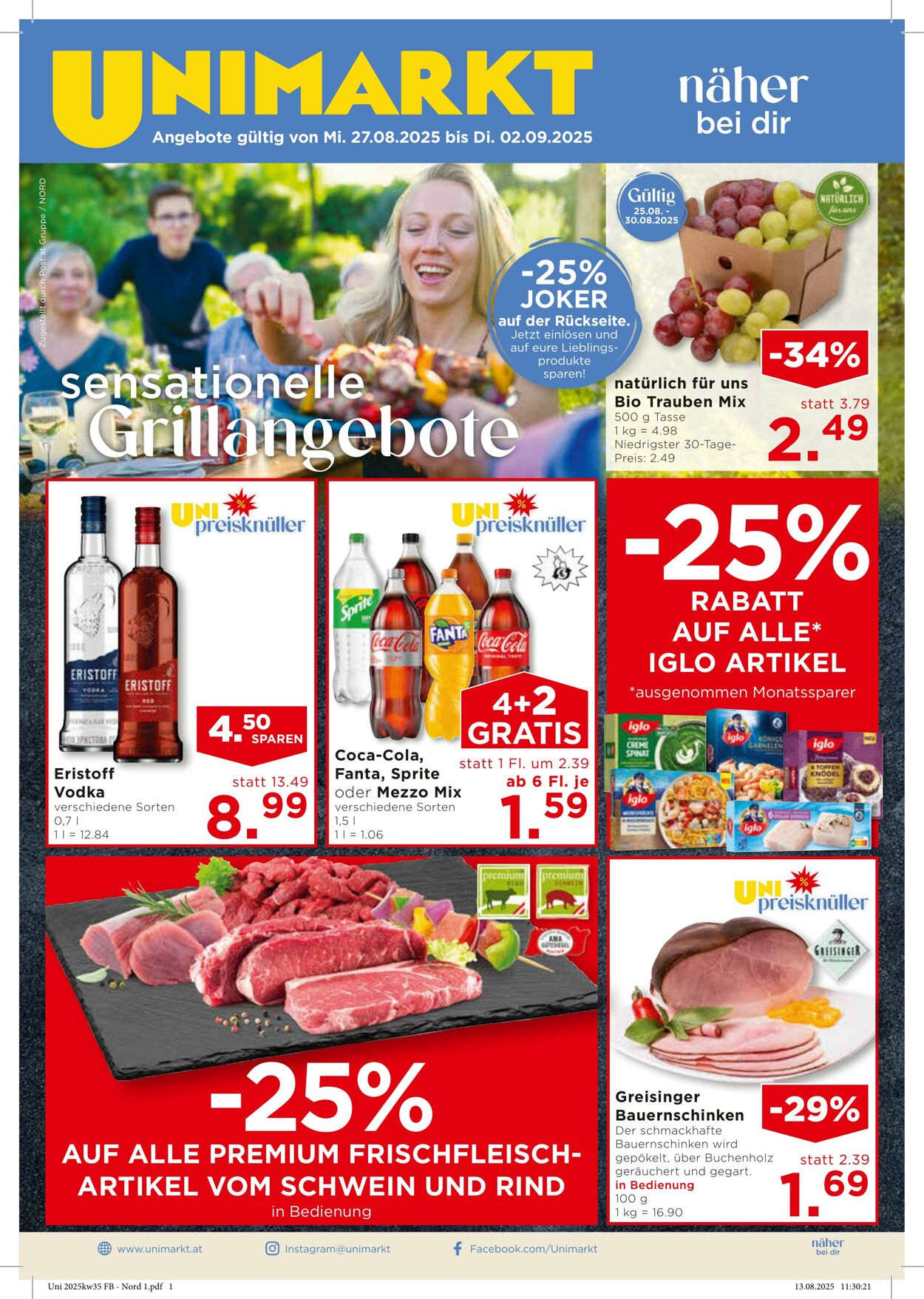 Prospekt Unimarkt 27.08.2025 - 02.09.2025