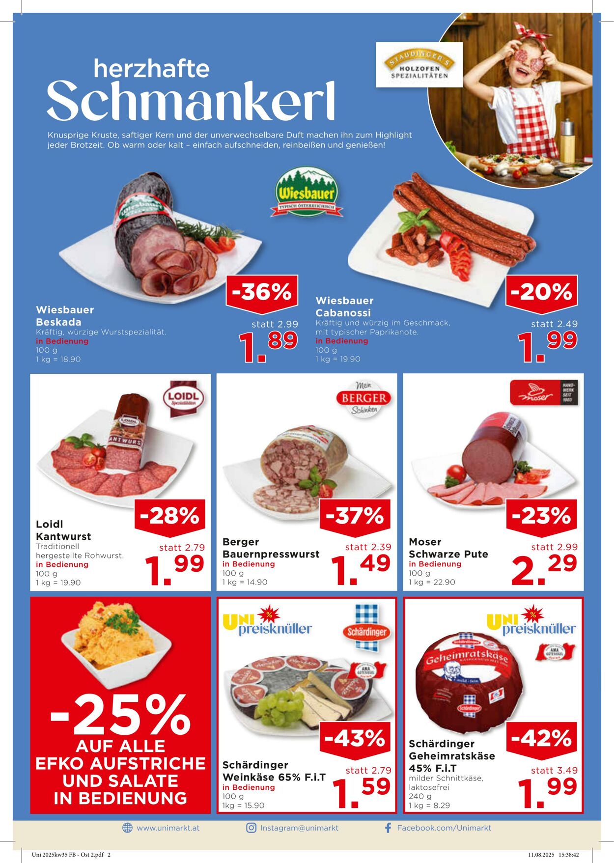 Prospekt Unimarkt 27.08.2025 - 02.09.2025