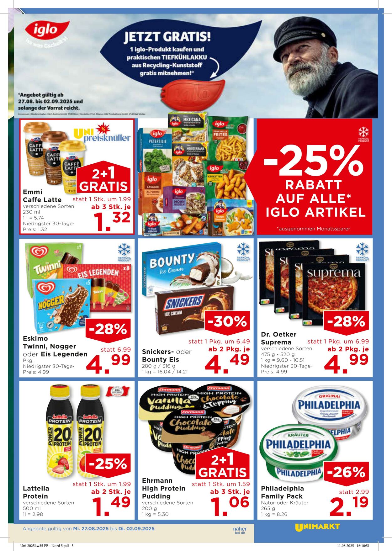 Prospekt Unimarkt 27.08.2025 - 02.09.2025
