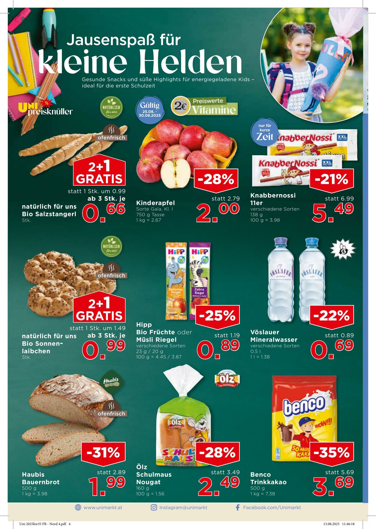 Prospekt Unimarkt 27.08.2025 - 02.09.2025