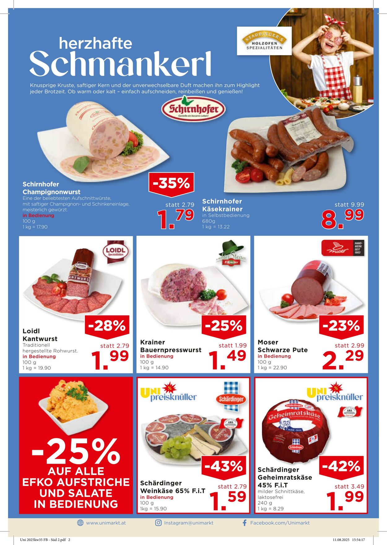 Prospekt Unimarkt 27.08.2025 - 02.09.2025
