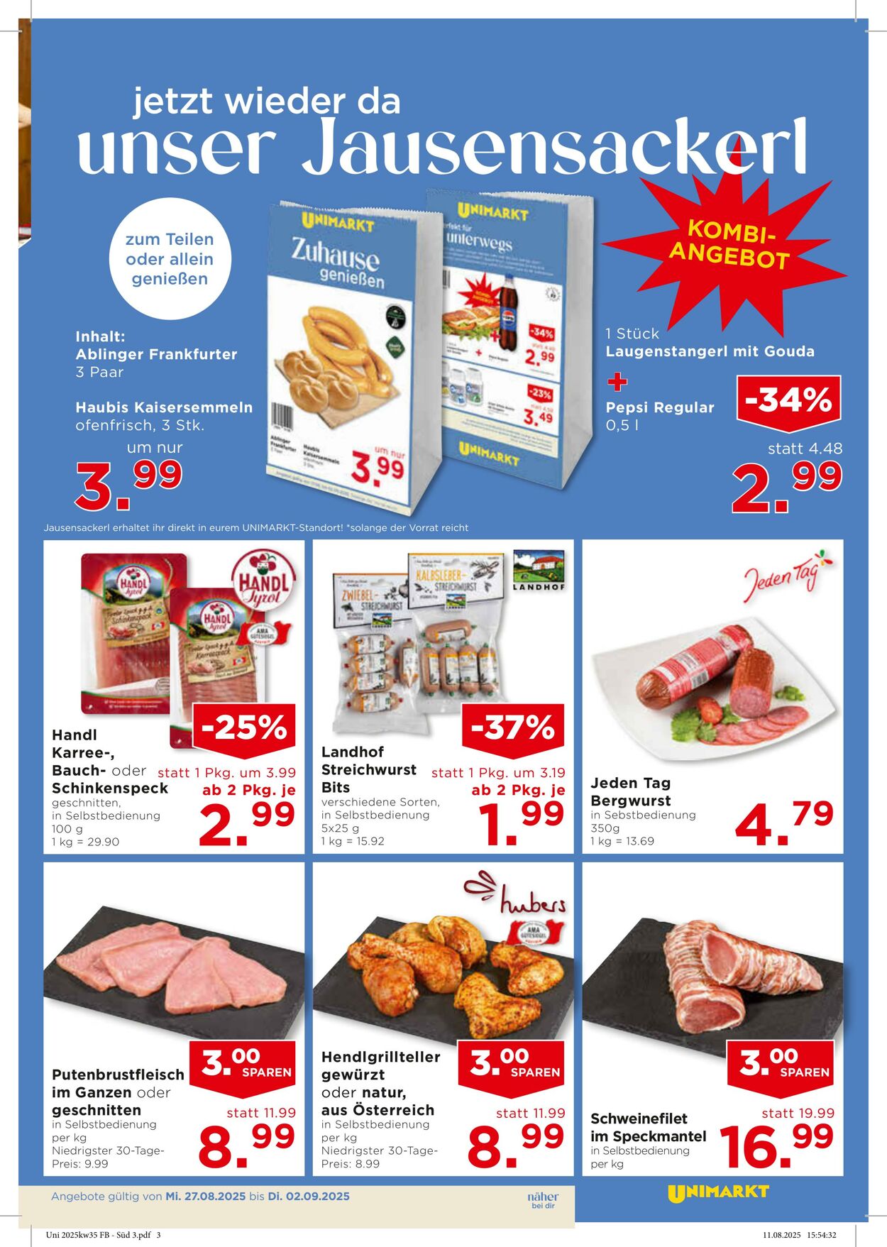 Prospekt Unimarkt 27.08.2025 - 02.09.2025