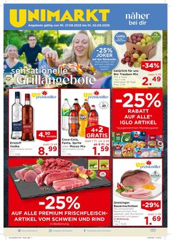 Prospekt Unimarkt 27.08.2025 - 02.09.2025