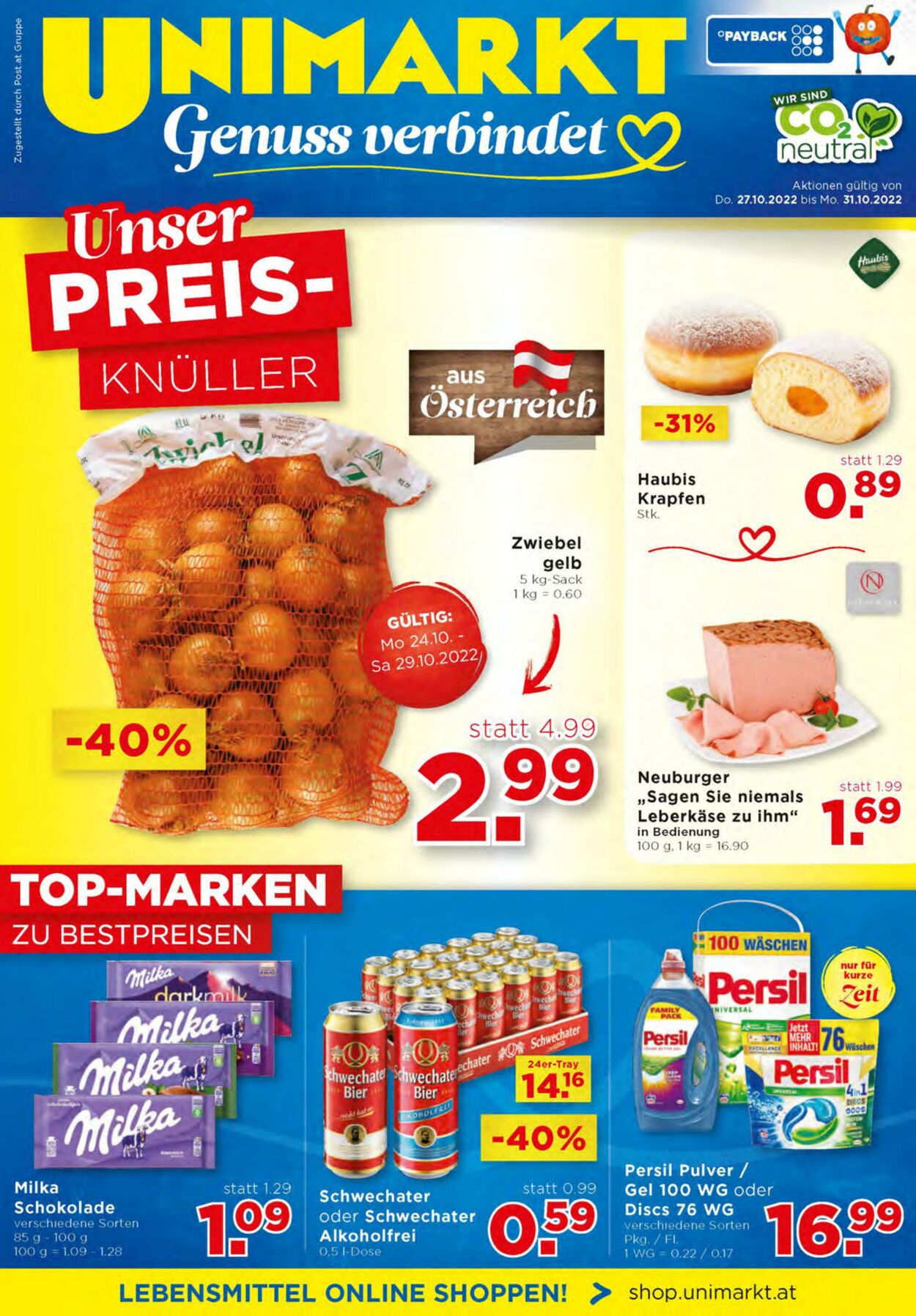 Prospekt Unimarkt 27.10.2022 - 31.10.2022