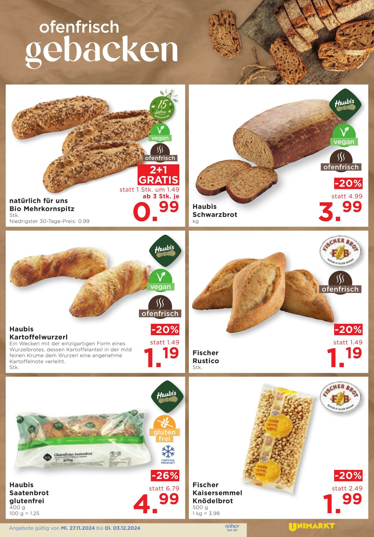 Prospekt Unimarkt 27.11.2024 - 03.12.2024