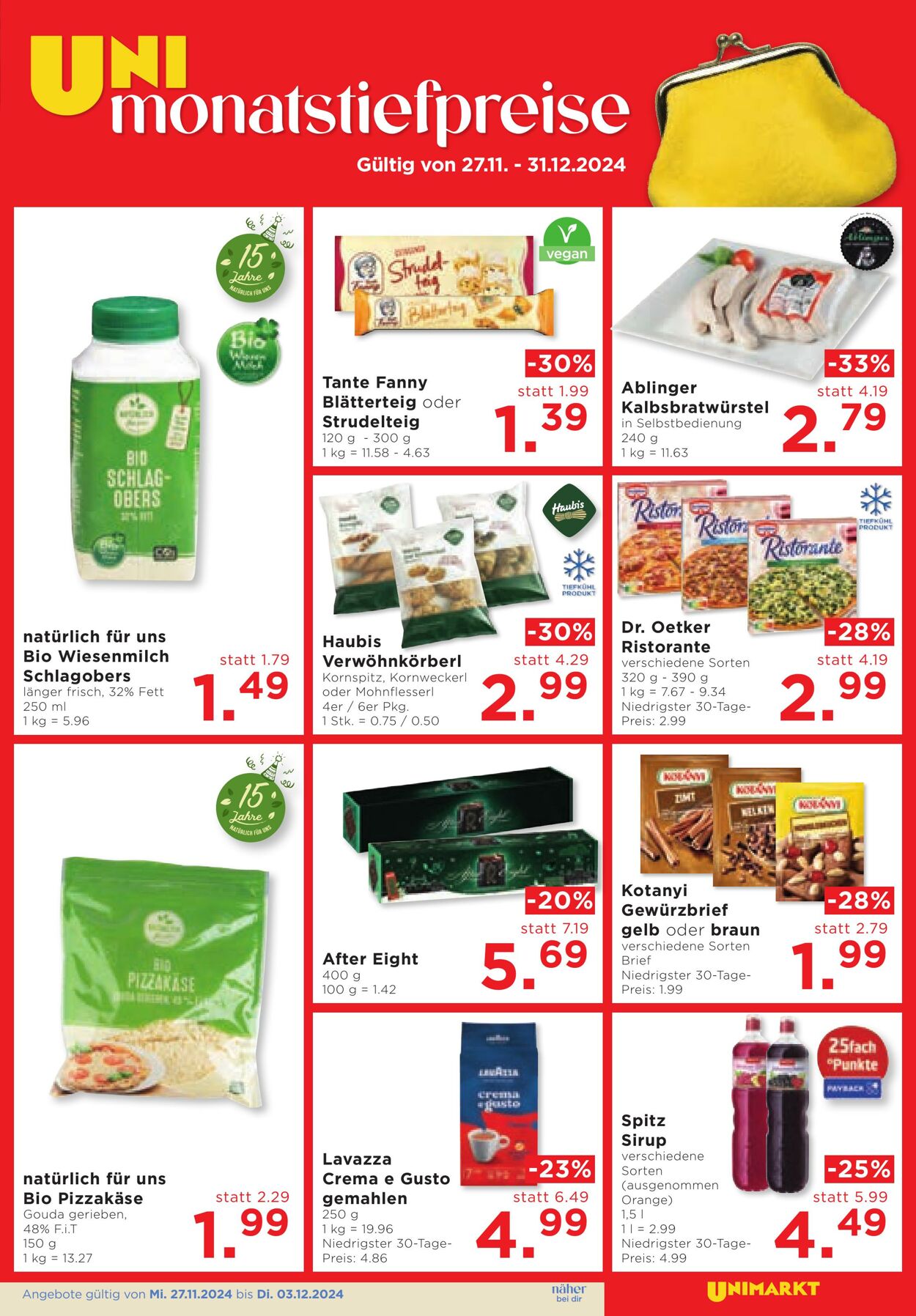 Prospekt Unimarkt 27.11.2024 - 03.12.2024