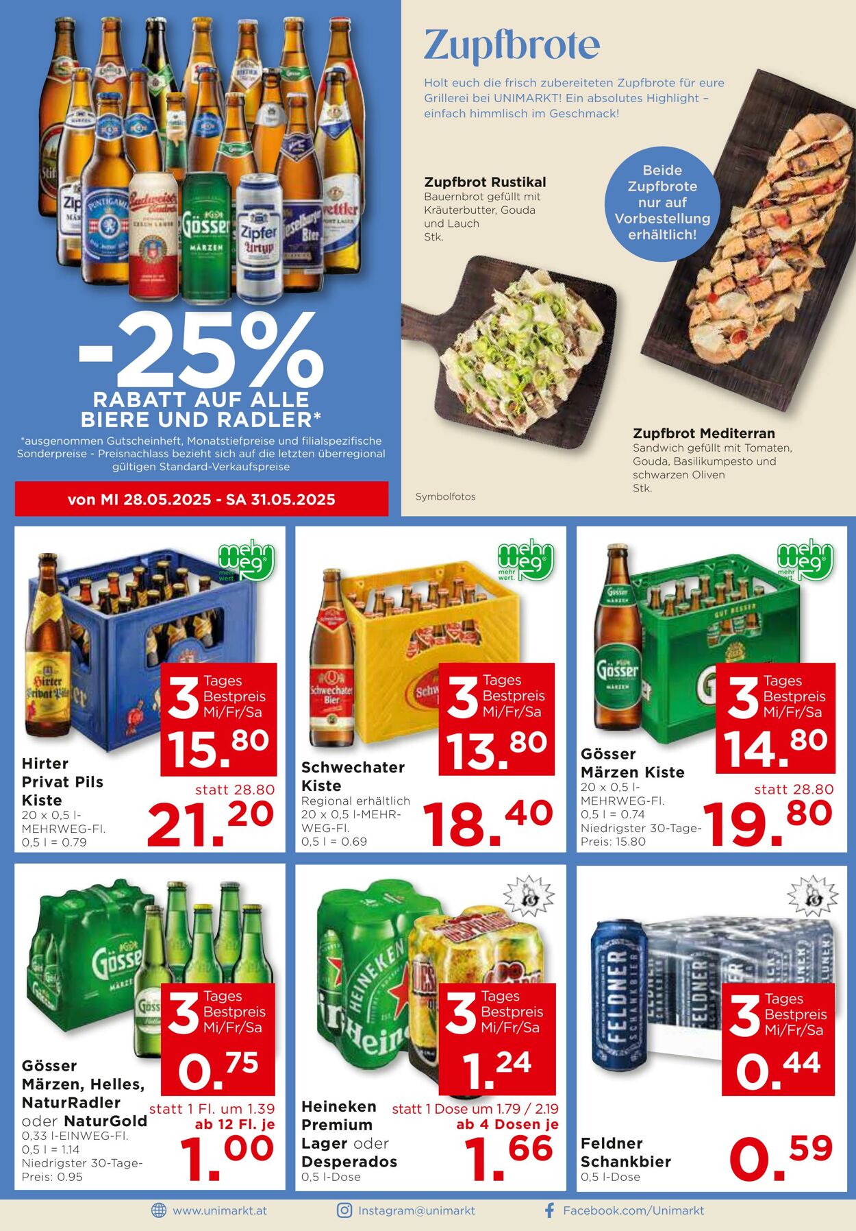 Prospekt Unimarkt 28.05.2025 - 10.06.2025