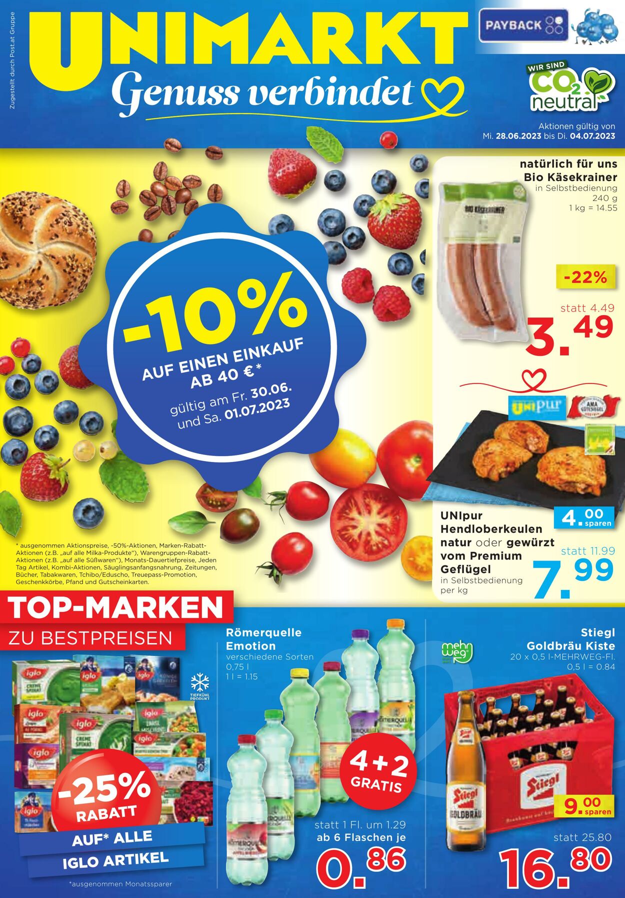 Prospekt Unimarkt 28.06.2023 - 04.07.2023