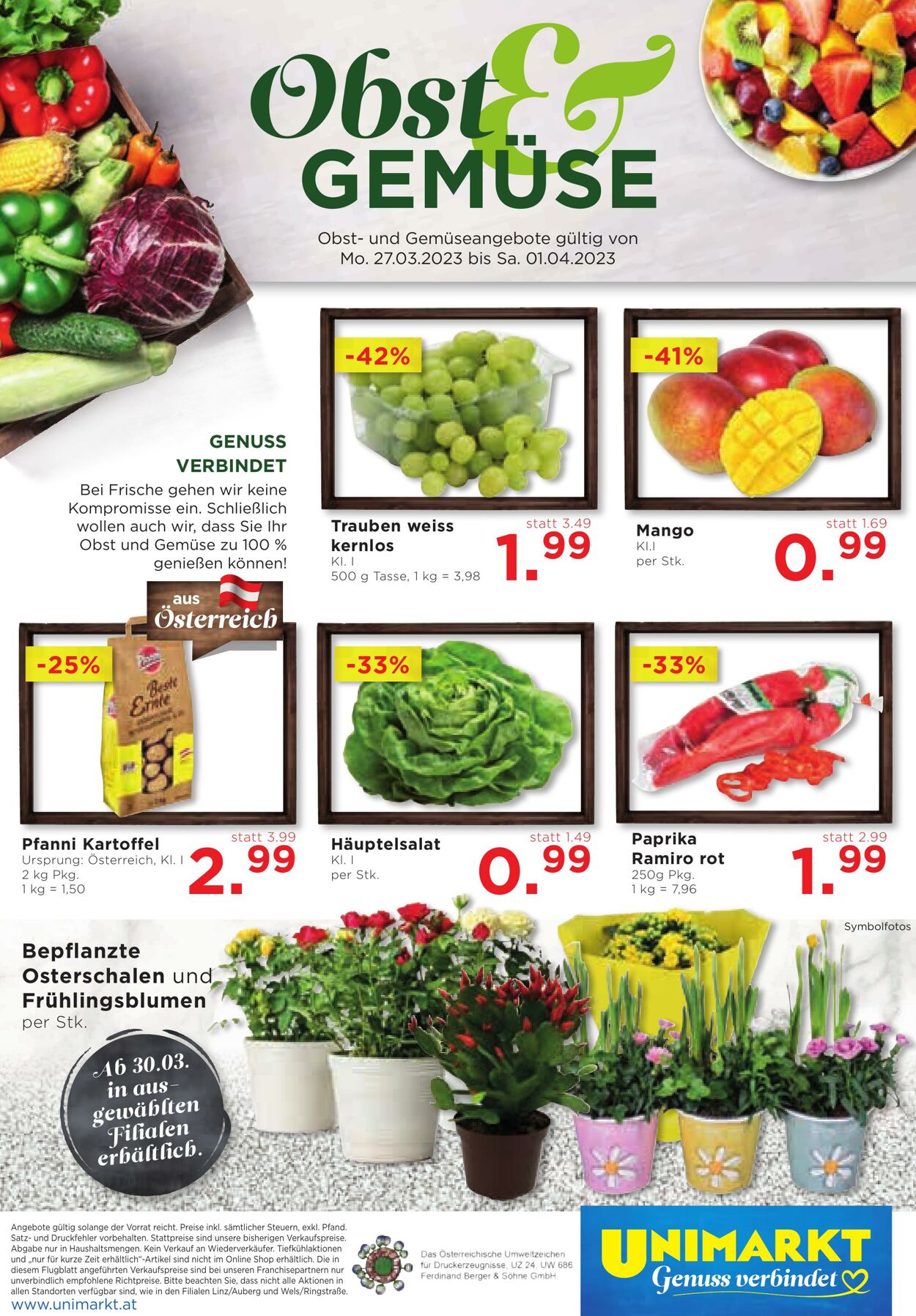 Prospekt Unimarkt 29.03.2023 - 04.04.2023