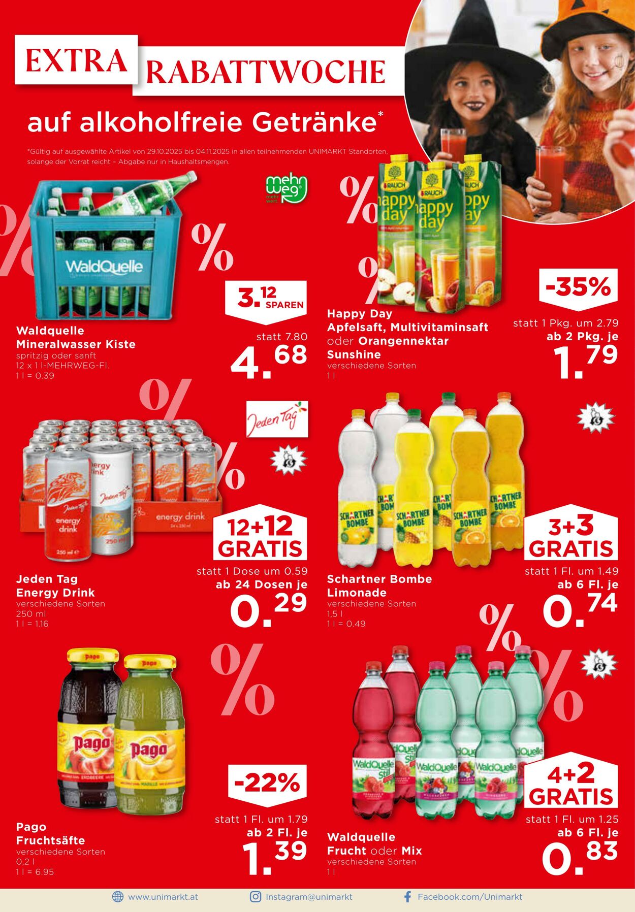 Prospekt Unimarkt 29.10.2025 - 04.11.2025