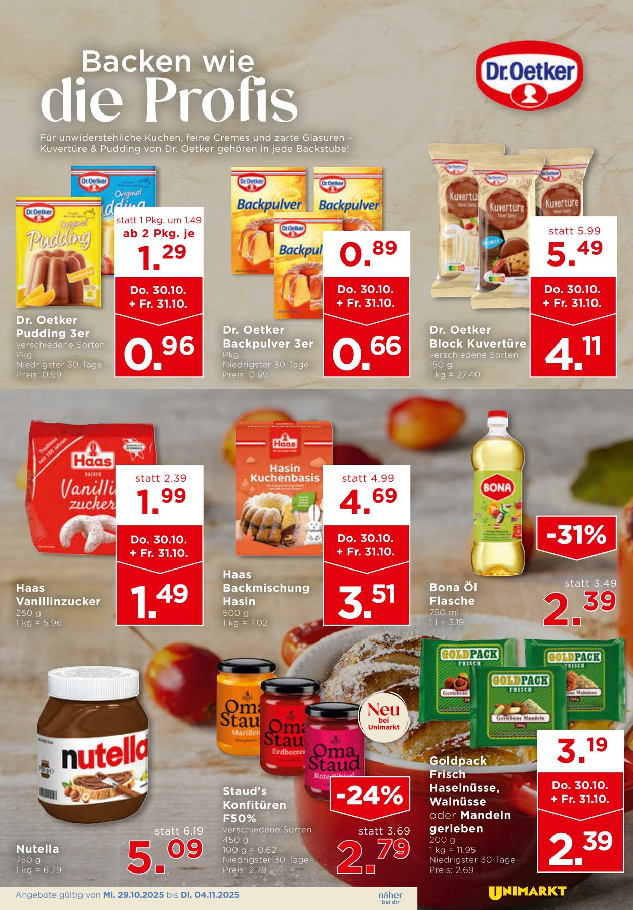 Prospekt Unimarkt 29.10.2025 - 04.11.2025