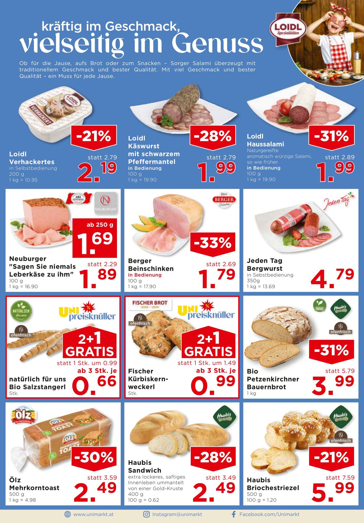 Prospekt Unimarkt 29.10.2025 - 04.11.2025