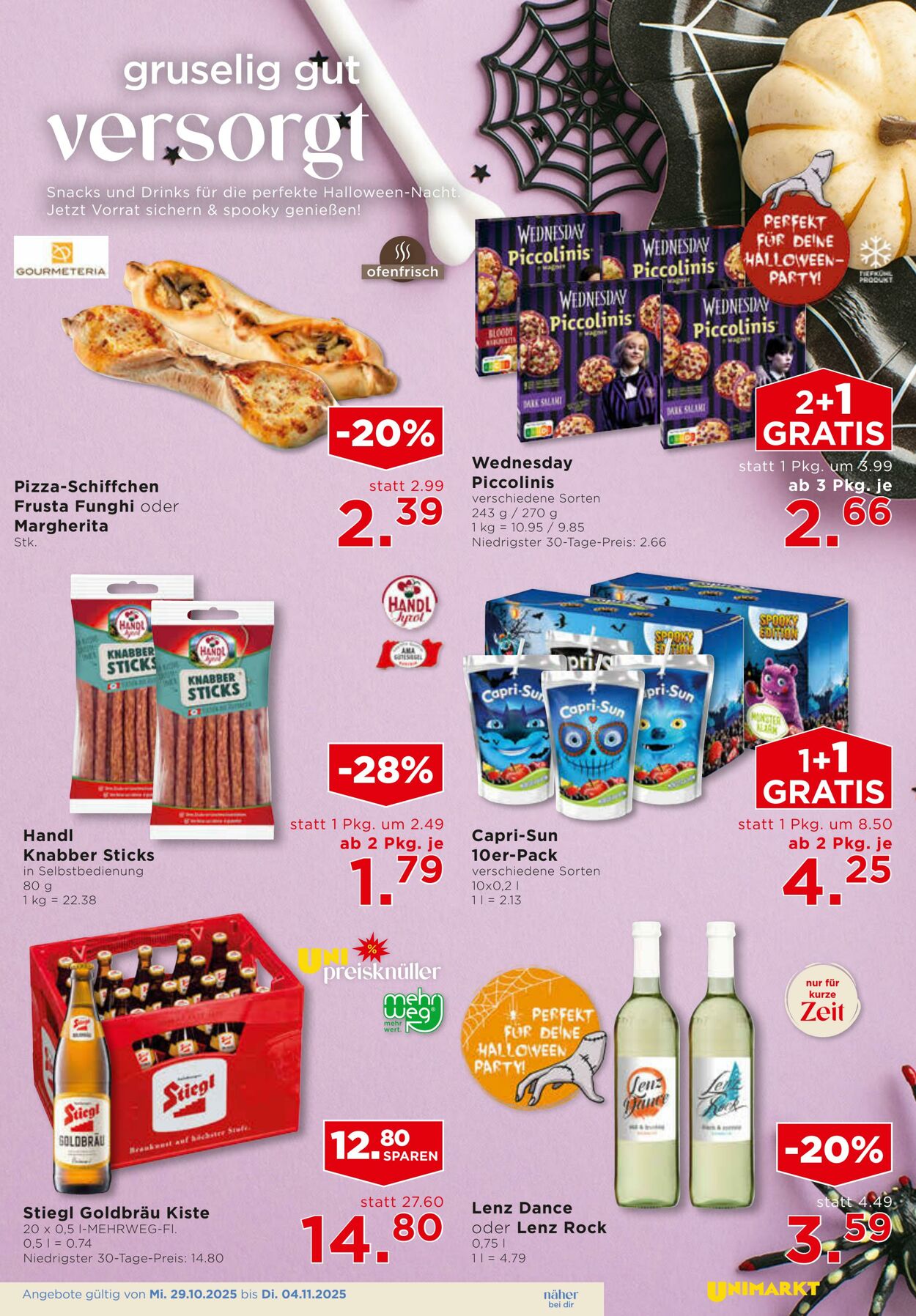 Prospekt Unimarkt 29.10.2025 - 04.11.2025