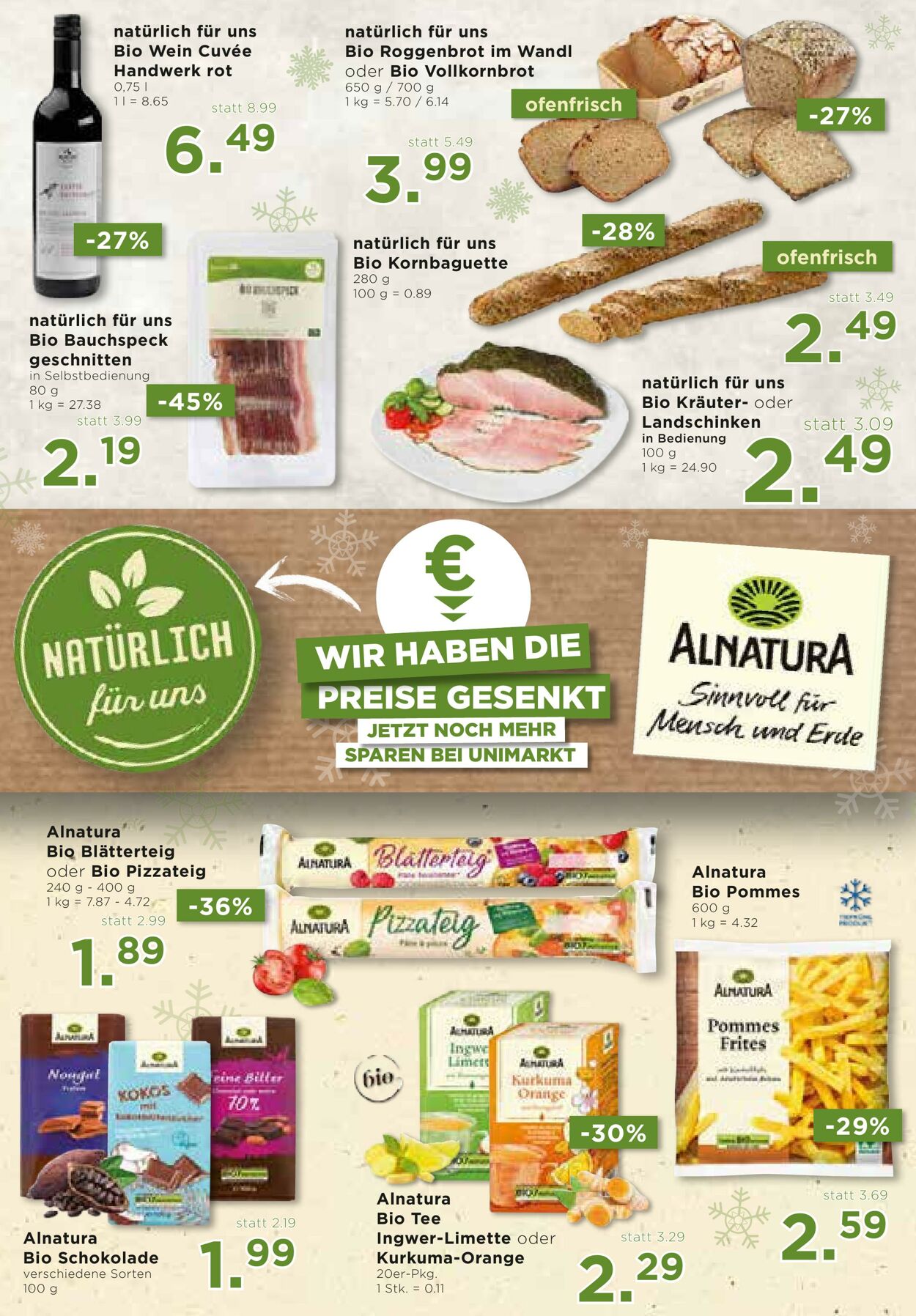 Prospekt Unimarkt 29.11.2023 - 02.01.2024