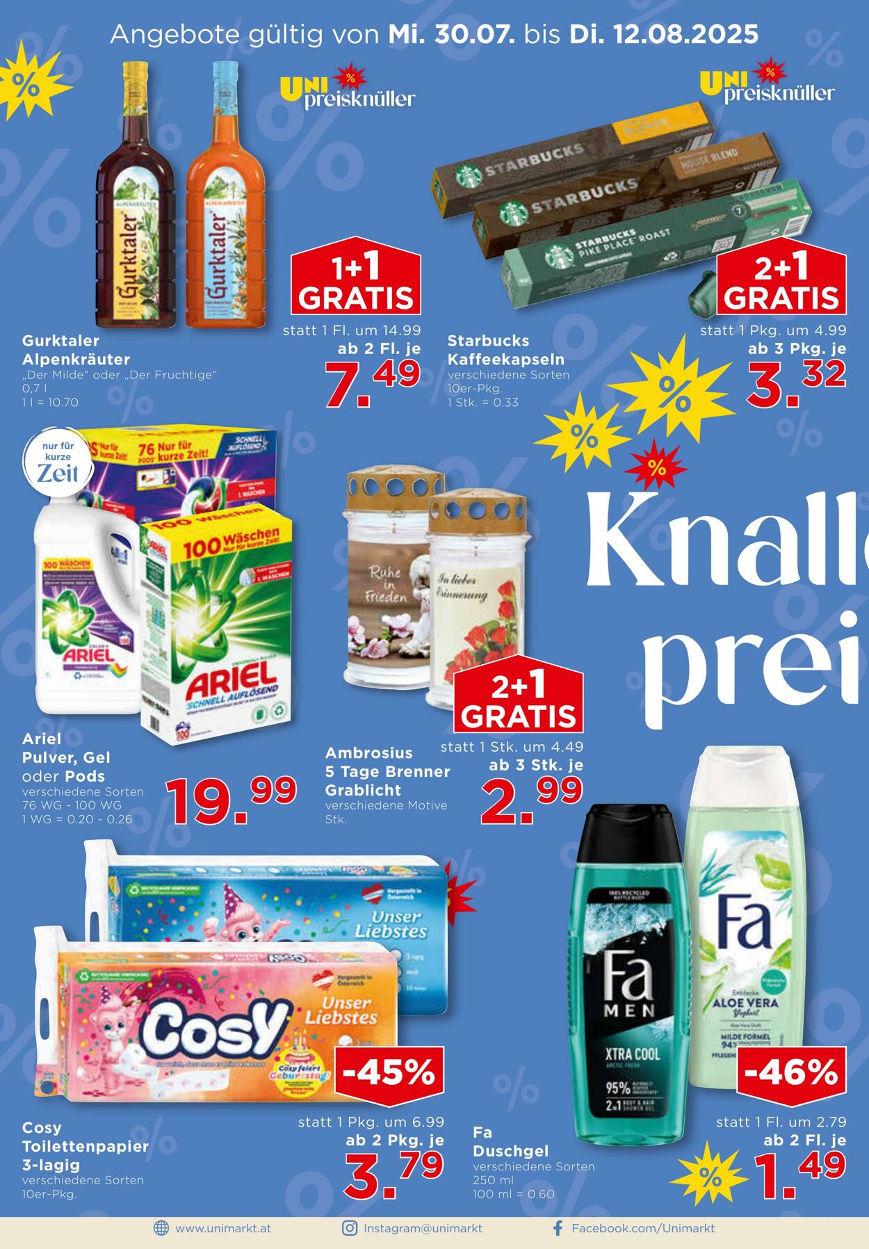 Prospekt Unimarkt 30.07.2025 - 05.08.2025