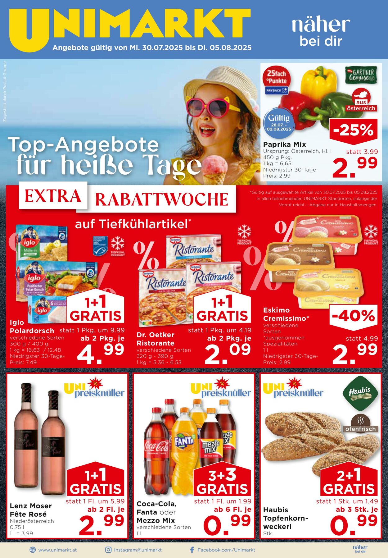 Prospekt Unimarkt 30.07.2025 - 05.08.2025
