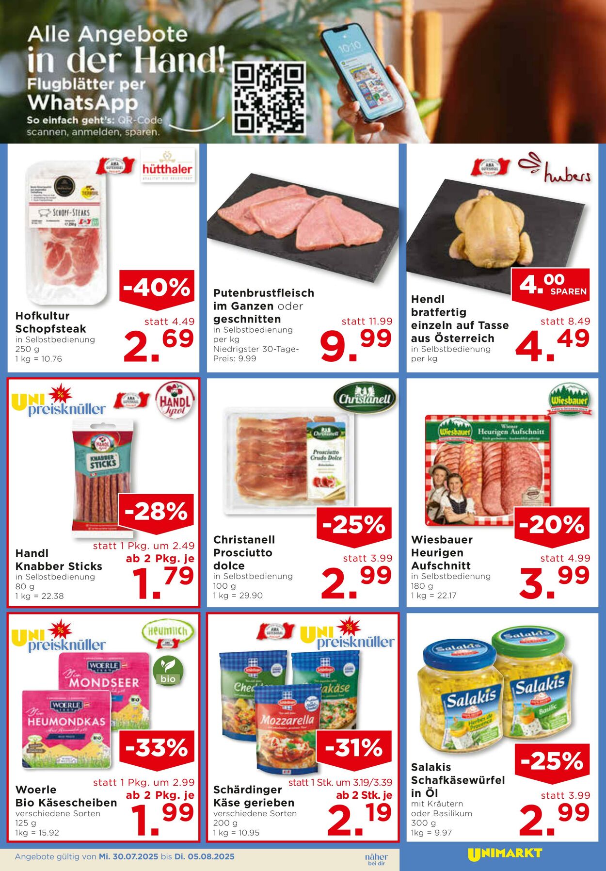 Prospekt Unimarkt 30.07.2025 - 05.08.2025
