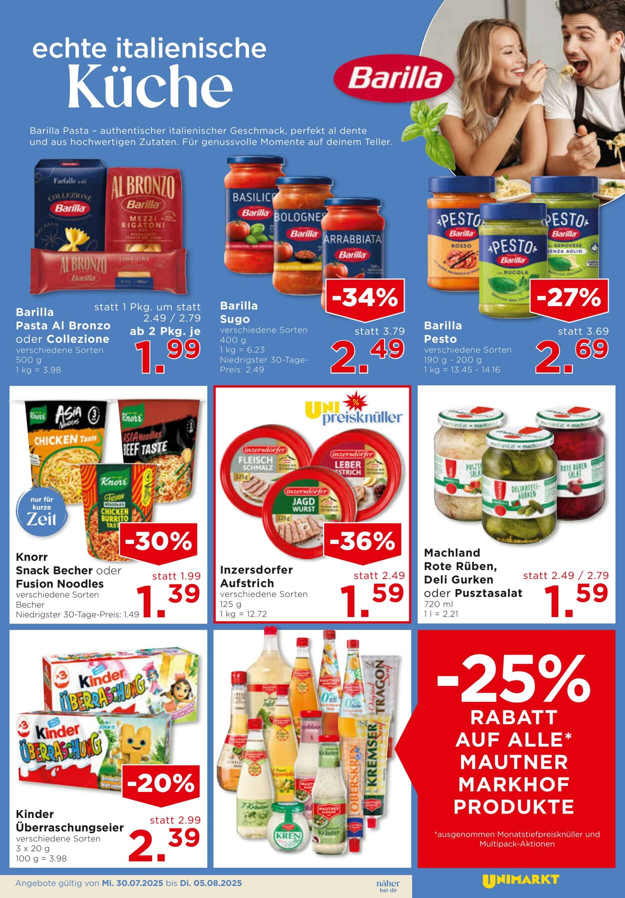 Prospekt Unimarkt 30.07.2025 - 05.08.2025