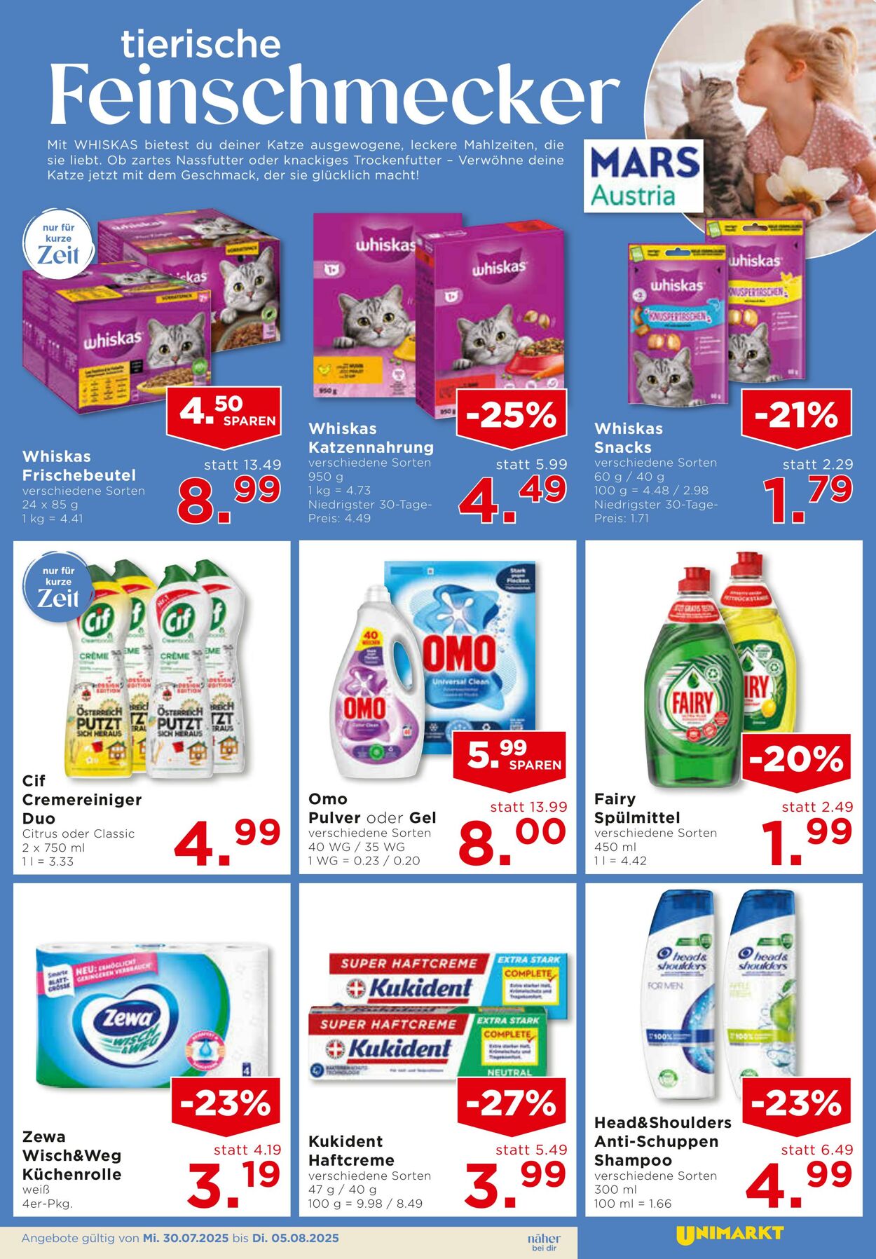 Prospekt Unimarkt 30.07.2025 - 05.08.2025