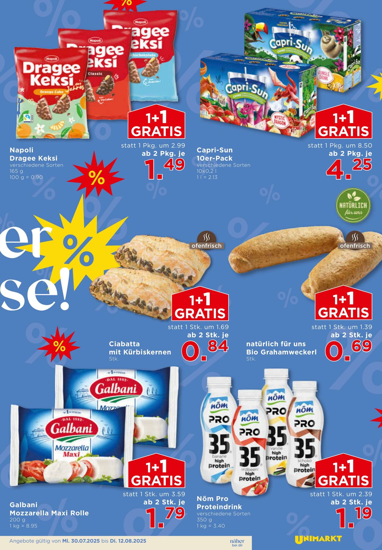Prospekt Unimarkt 30.07.2025 - 05.08.2025