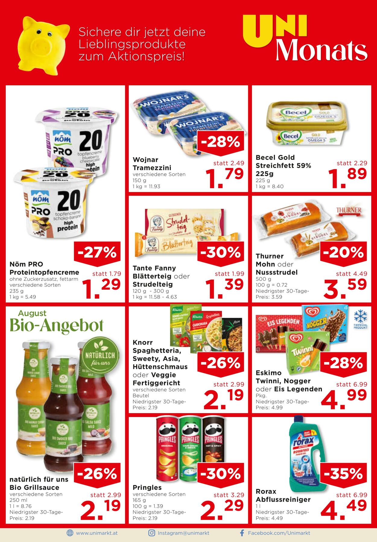 Prospekt Unimarkt 30.07.2025 - 05.08.2025
