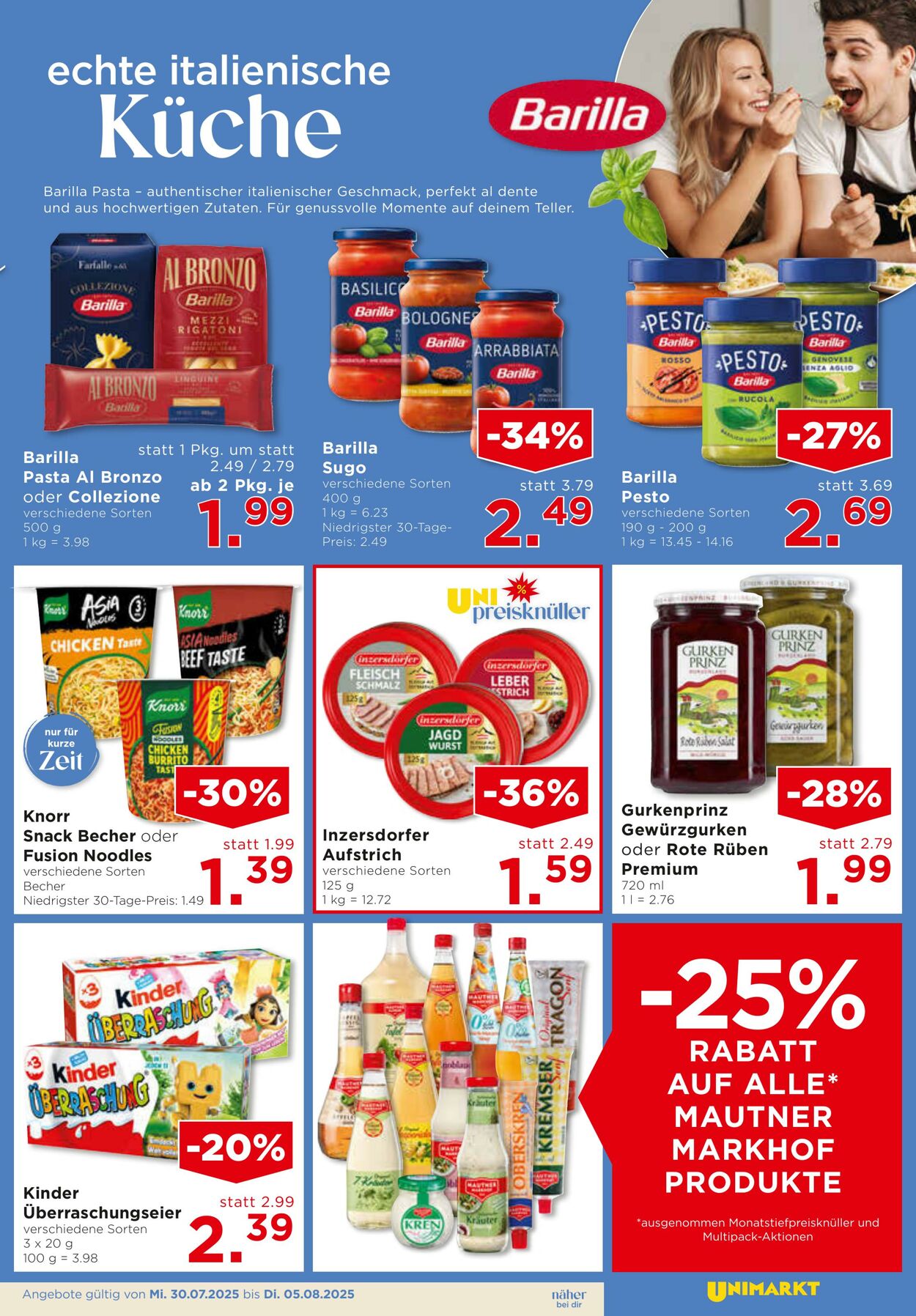 Prospekt Unimarkt 30.07.2025 - 05.08.2025
