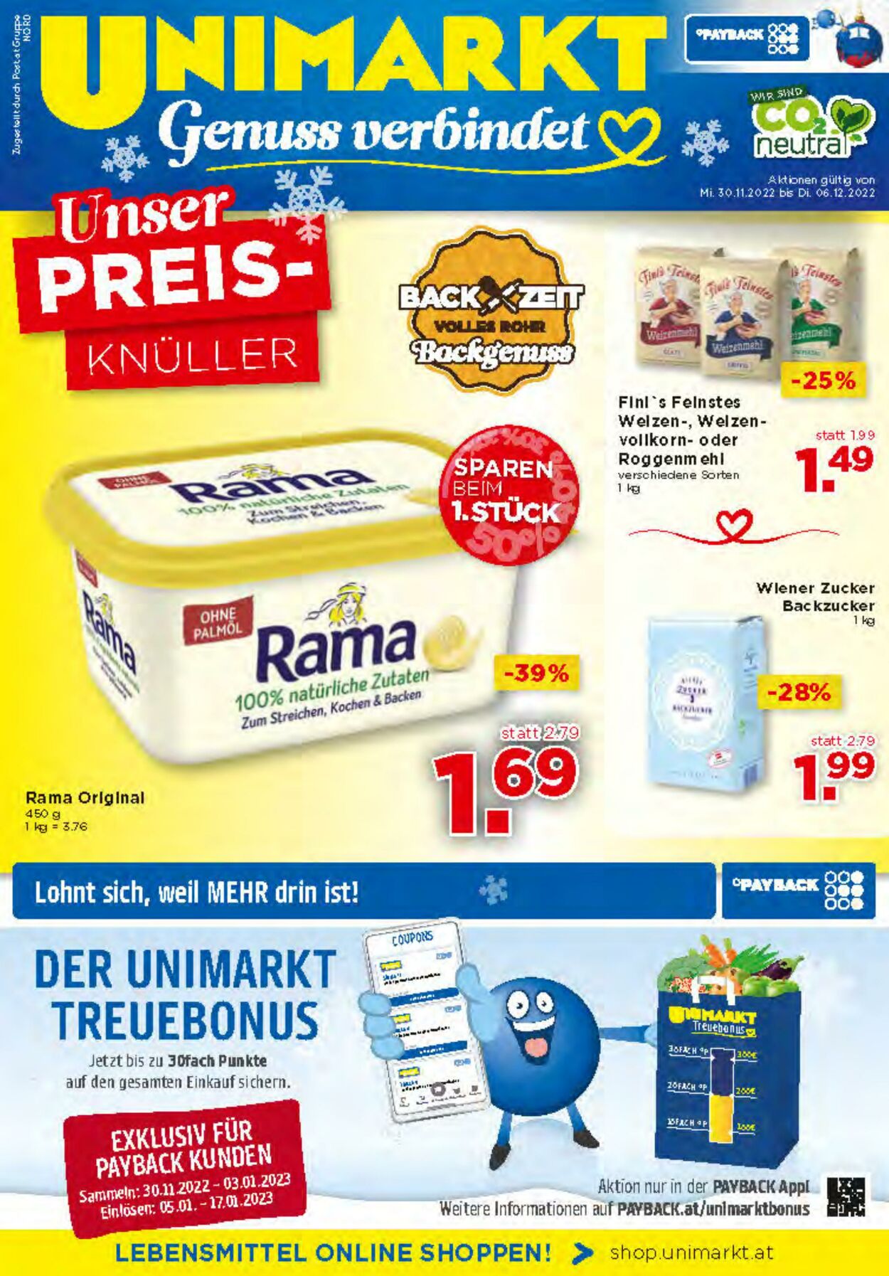 Prospekt Unimarkt 30.11.2022 - 06.12.2022