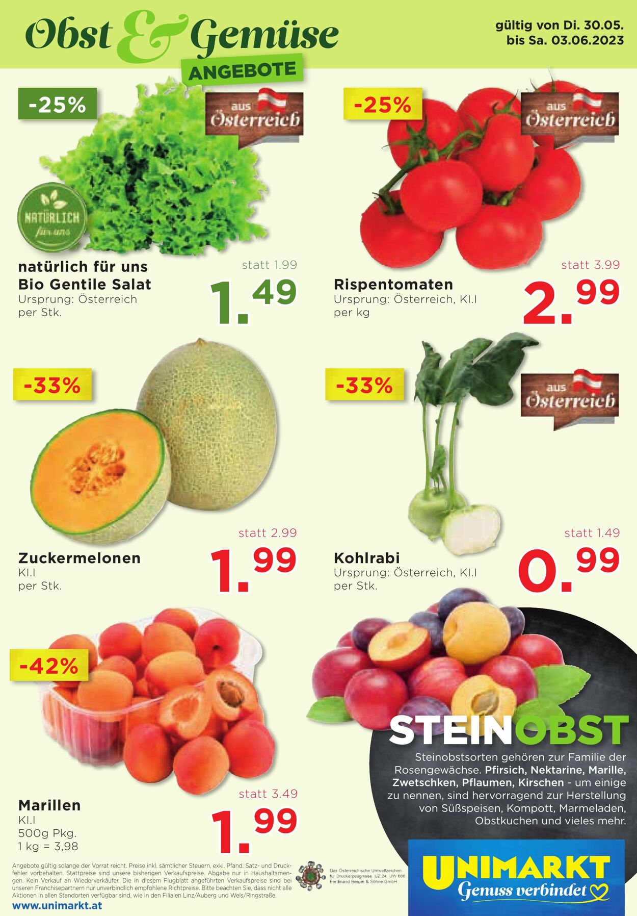 Prospekt Unimarkt 31.05.2023 - 06.06.2023