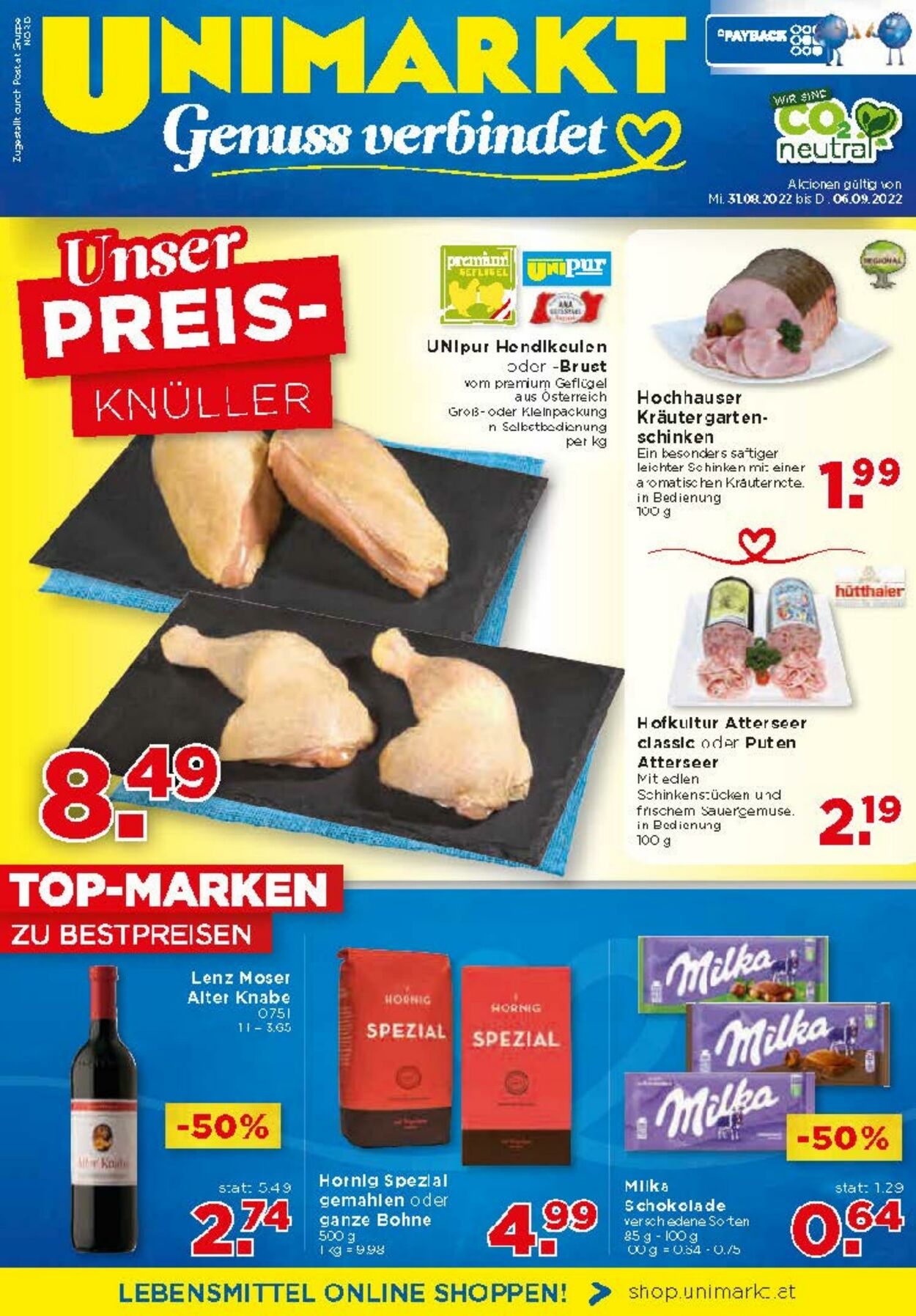 Prospekt Unimarkt 31.08.2022 - 06.09.2022