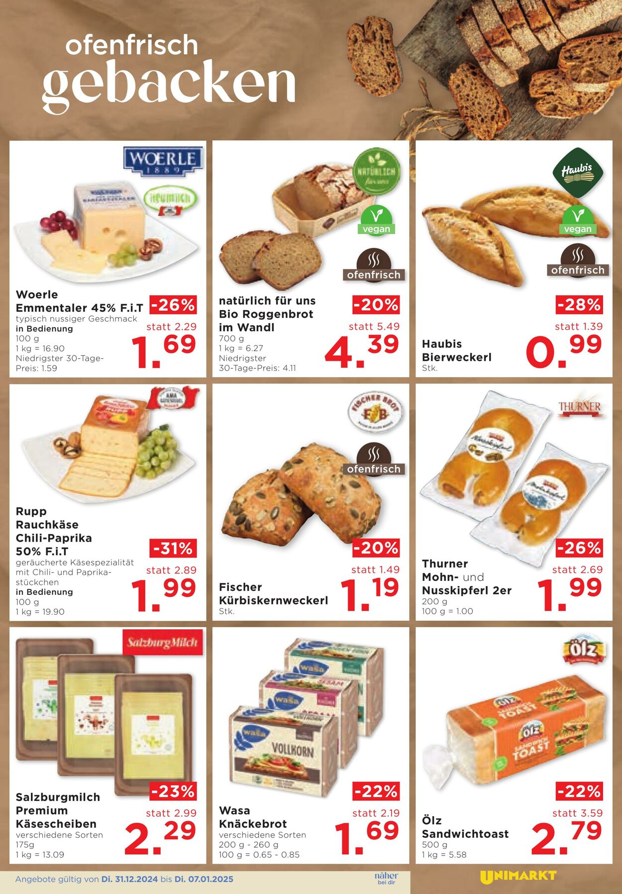 Prospekt Unimarkt 31.12.2025 - 07.01.2026