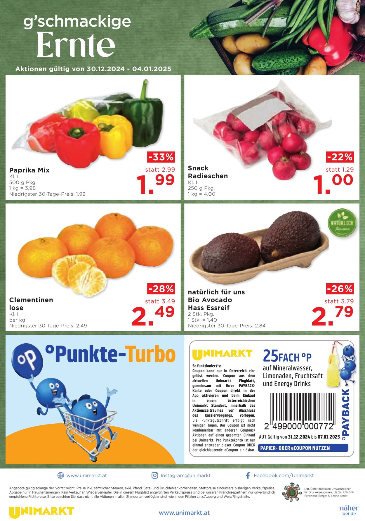 Prospekt Unimarkt 31.12.2025 - 07.01.2026