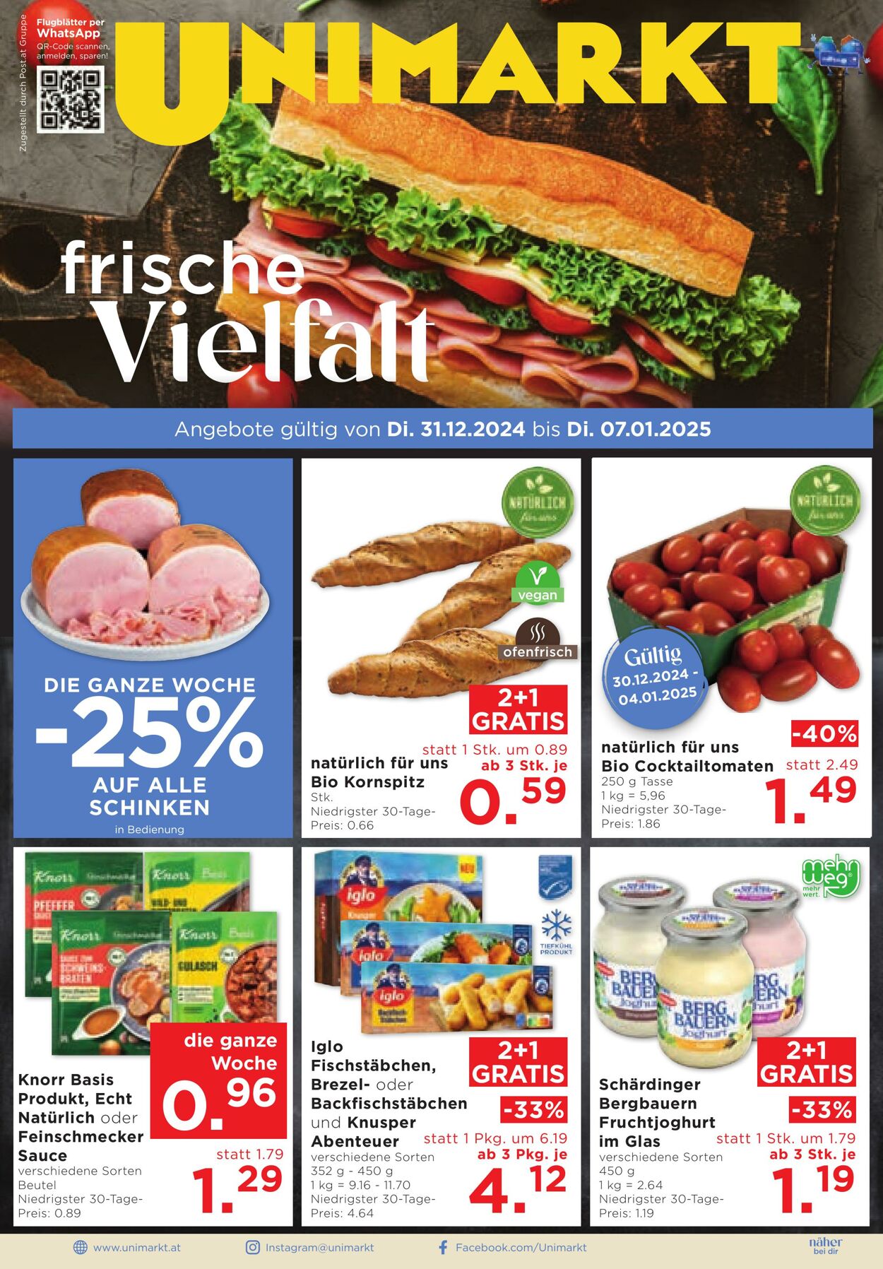 Prospekt Unimarkt 31.12.2025 - 07.01.2026