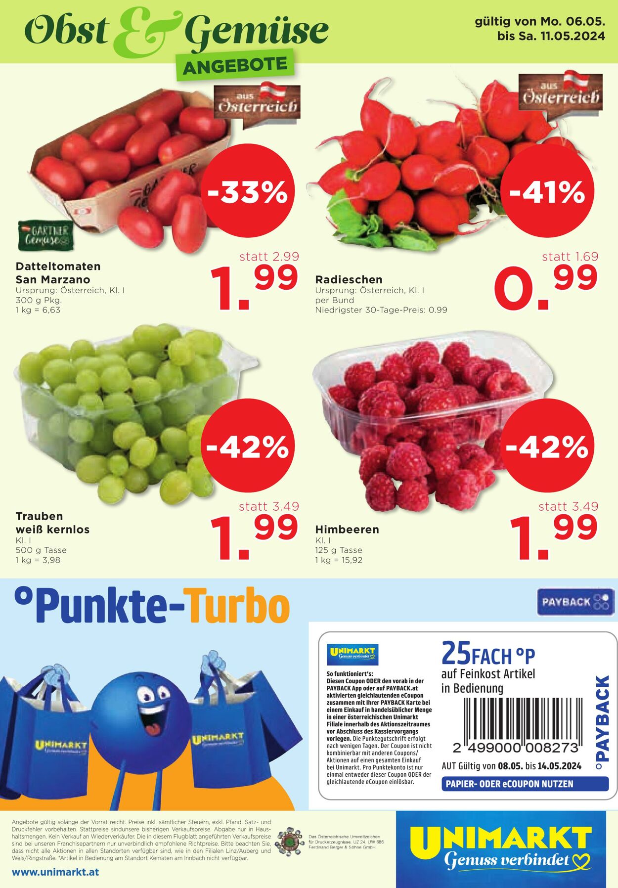 Prospekt Unimarkt 08.05.2024 - 14.05.2024