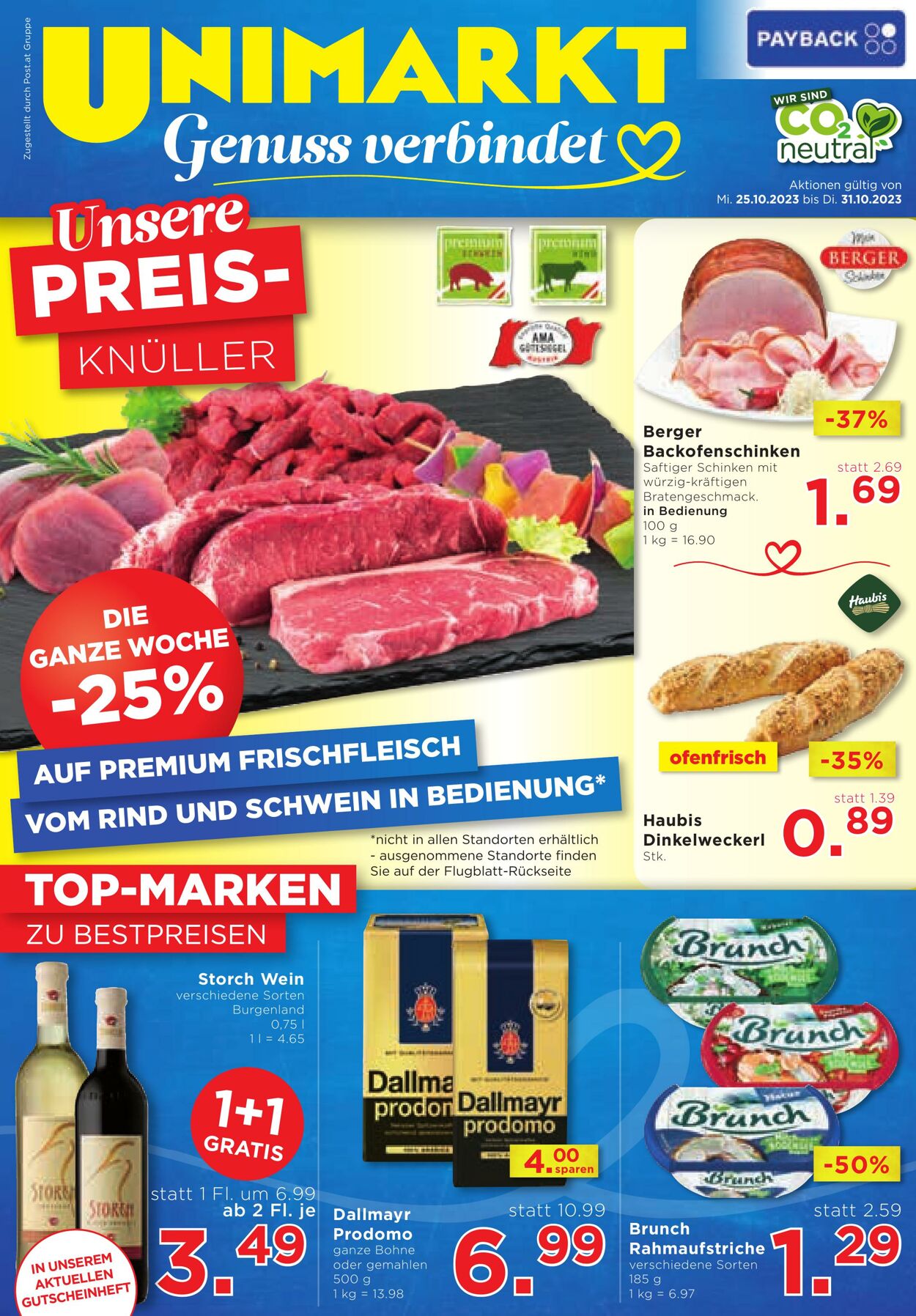 Prospekt Unimarkt 25.10.2023 - 31.10.2023