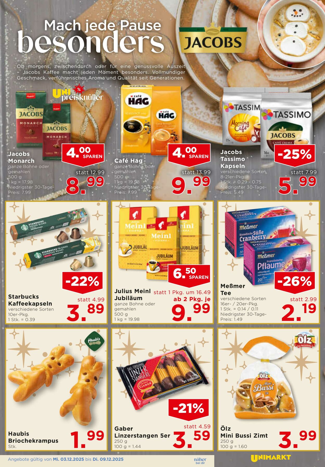 Prospekt Unimarkt 03.12.2025 - 09.12.2025