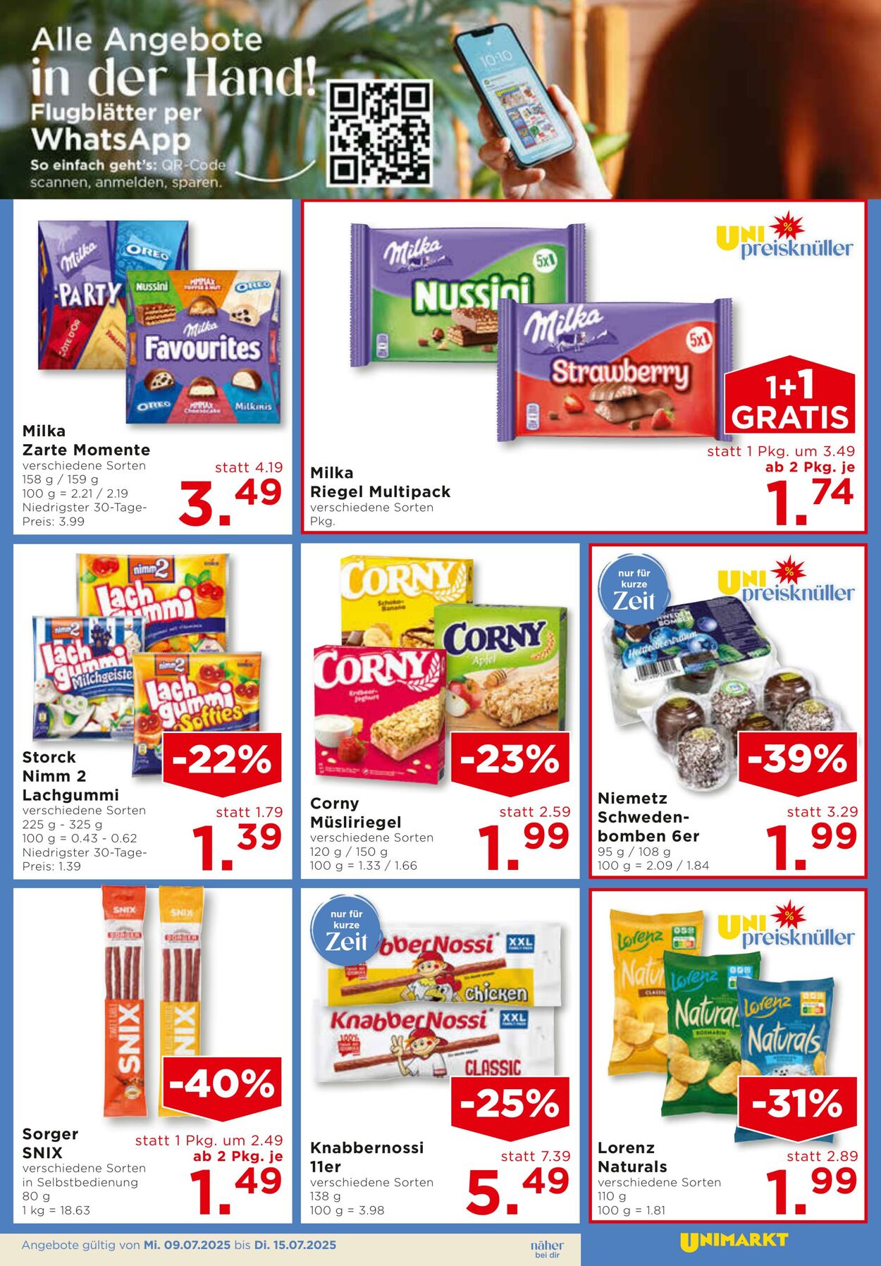 Prospekt Unimarkt 09.07.2025 - 15.07.2025