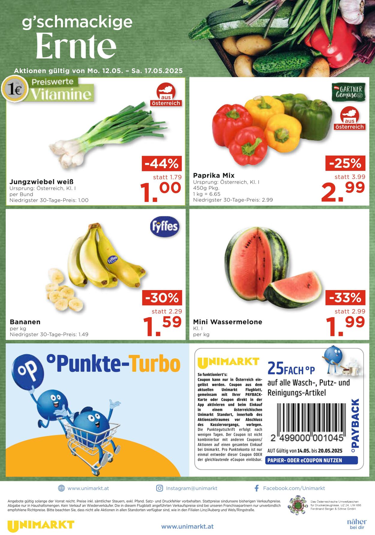 Prospekt Unimarkt 14.05.2025 - 27.05.2025