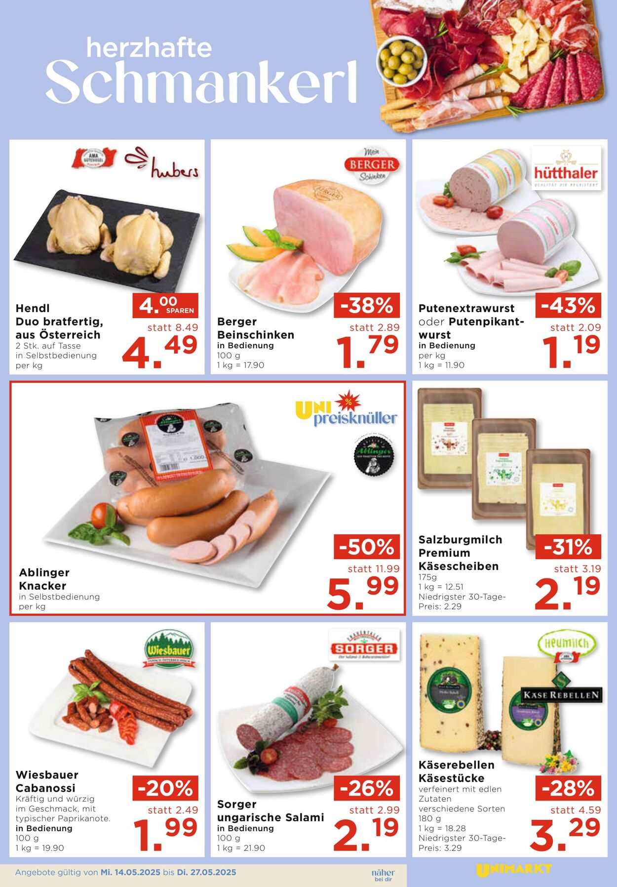 Prospekt Unimarkt 14.05.2025 - 27.05.2025