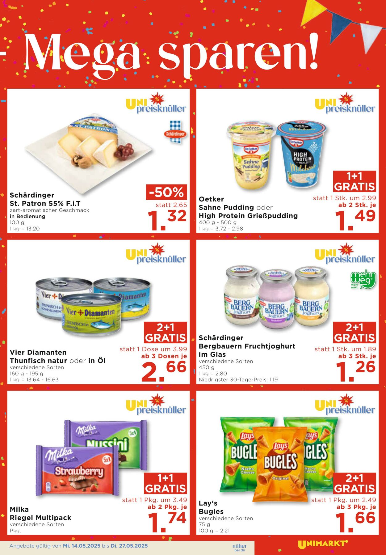 Prospekt Unimarkt 14.05.2025 - 27.05.2025