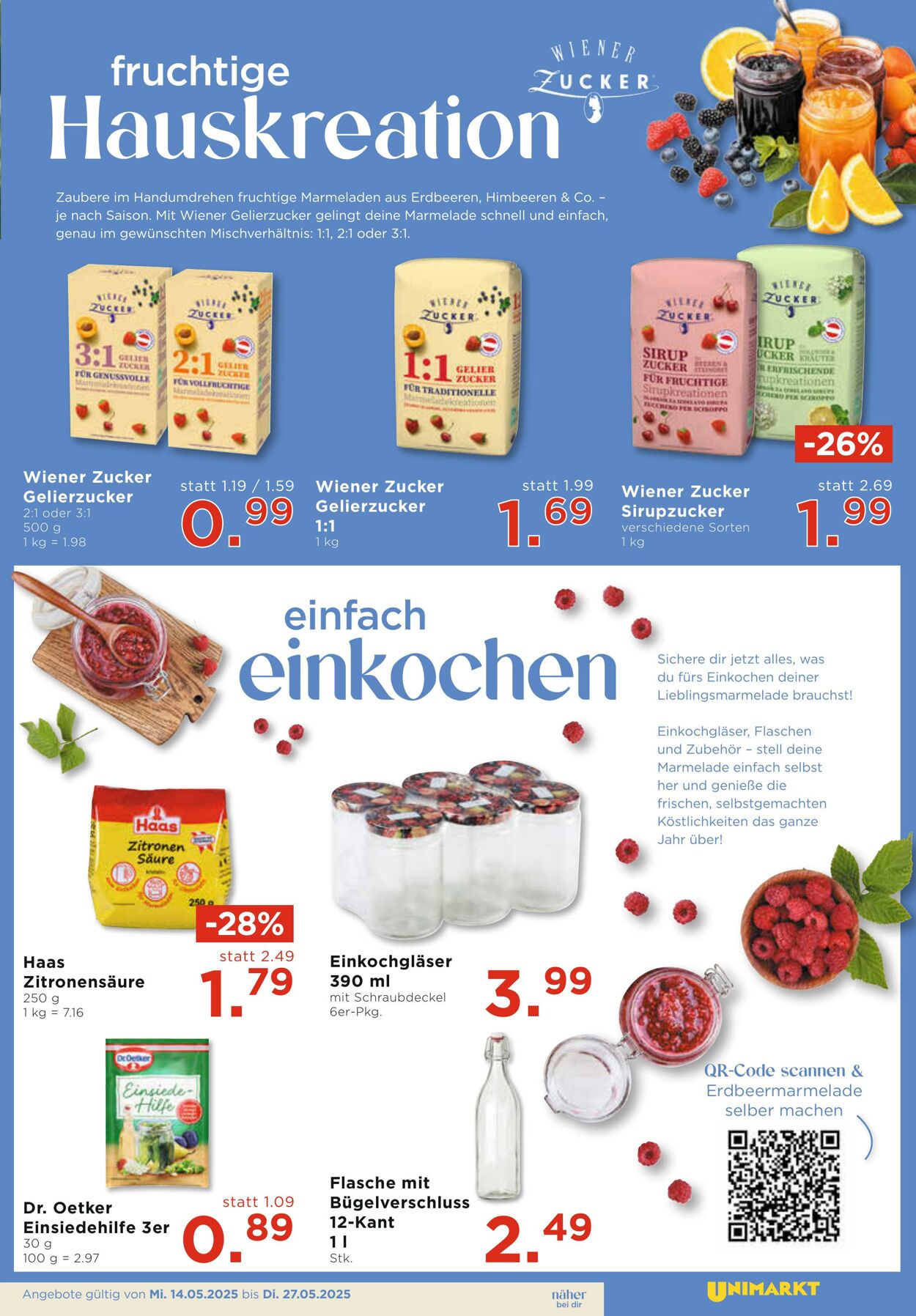 Prospekt Unimarkt 14.05.2025 - 27.05.2025