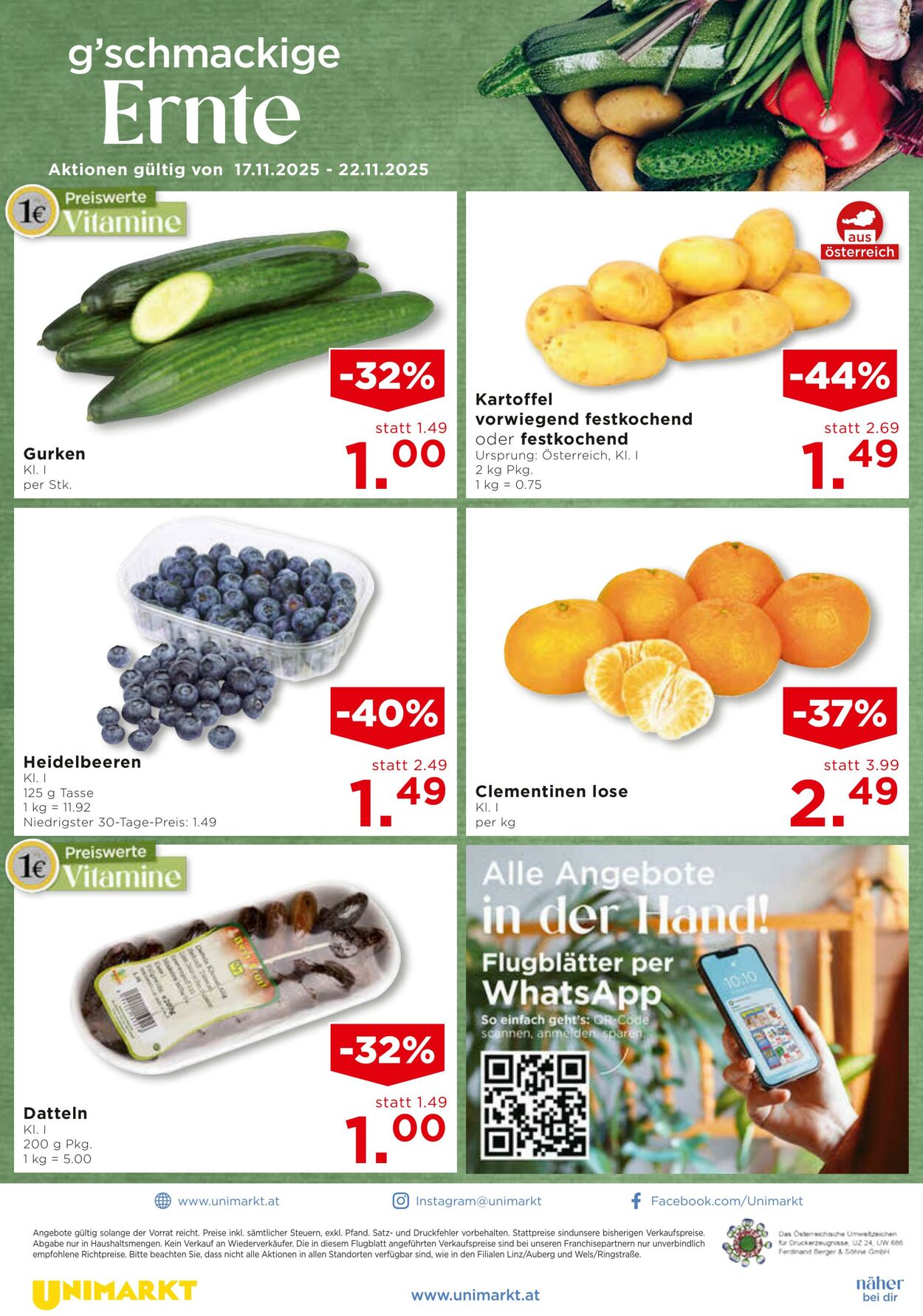 Prospekt Unimarkt 19.11.2025 - 25.11.2025
